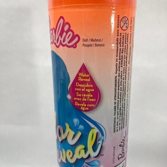 BARBIE Color Reveal Metallic Sunny N' Cool Series Doll 7 Surprises Orange Tube - Picture 5 of 15